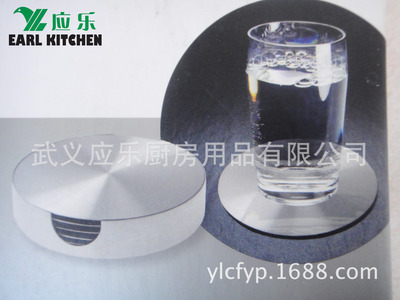 【【专业工厂生产】不锈钢礼品杯垫、工艺杯垫、促销杯垫、杯垫、】价格,厂家,图片,餐垫、杯垫,武义应乐厨房用品-